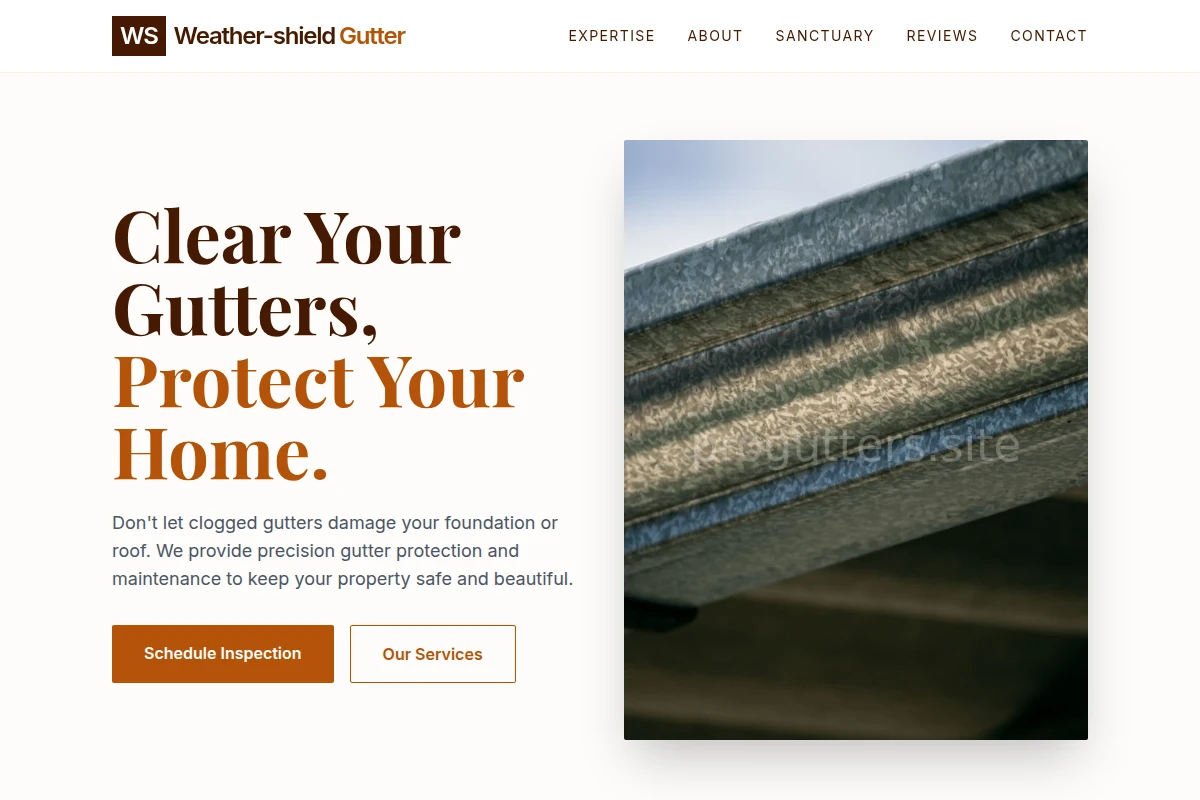 Weather-shield Gutter