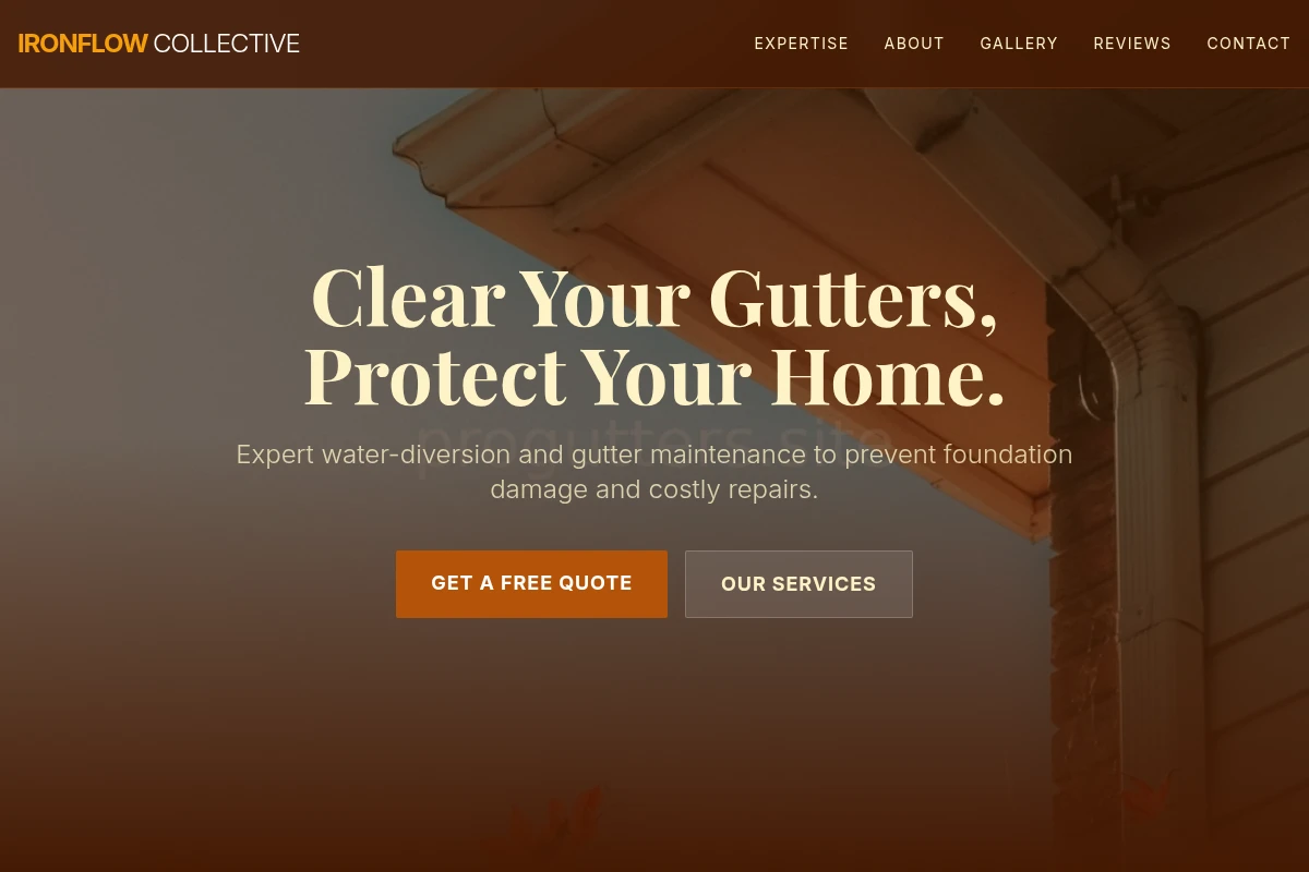 Water-diversion Gutter Cleaning