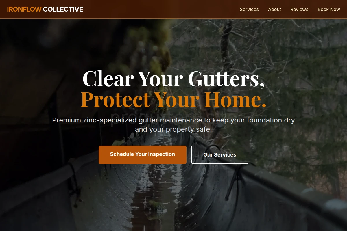 Zinc Gutter Cleaning