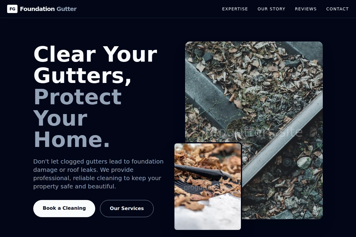 Foundation Gutter Cleaning