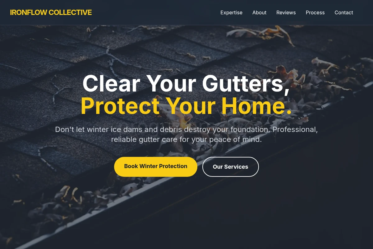 Winter-ready Gutter Cleaning