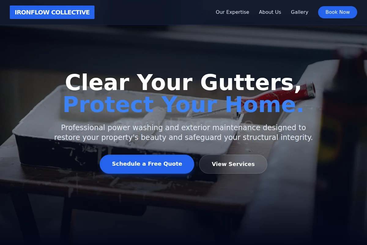 Power-washing Home Repair